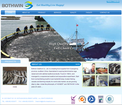 Bothwin  Co., Ltd 外貿網站